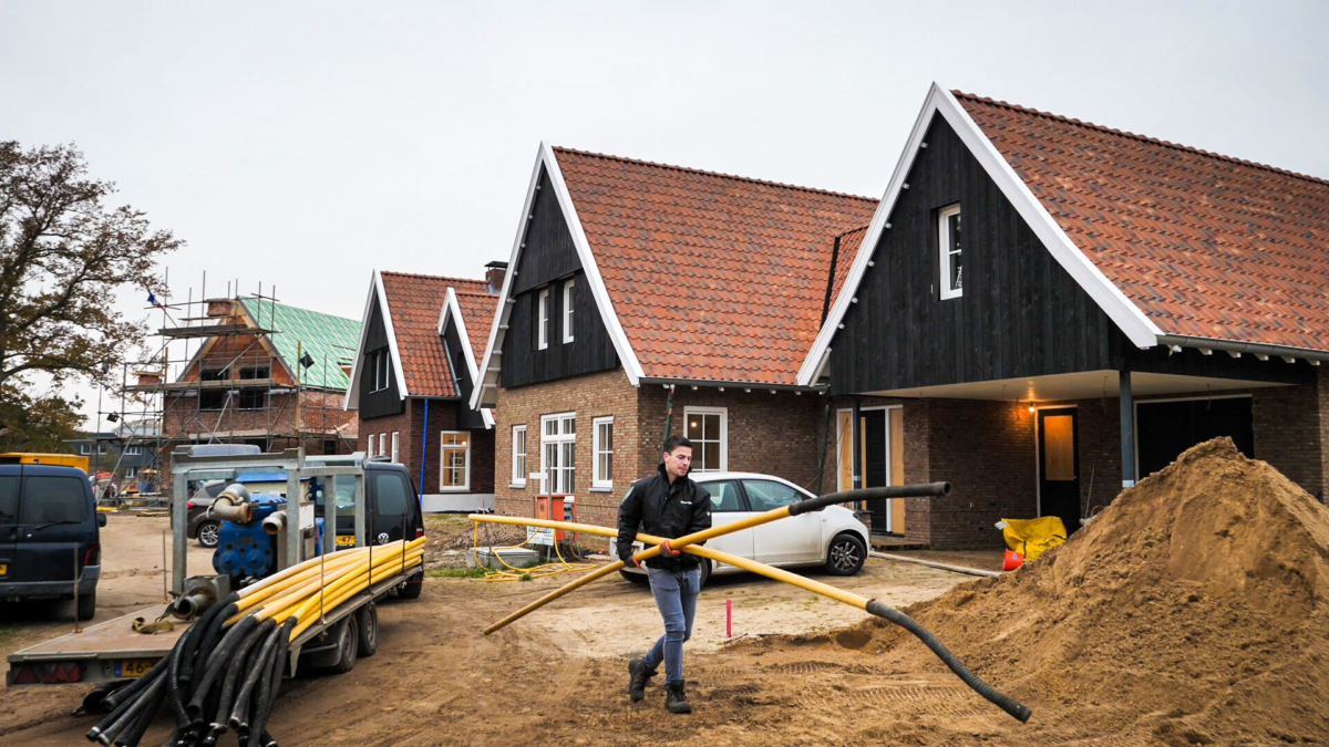 Bouwplan in Lattrop dat de inwoners zelf ontwikkeld hebben.