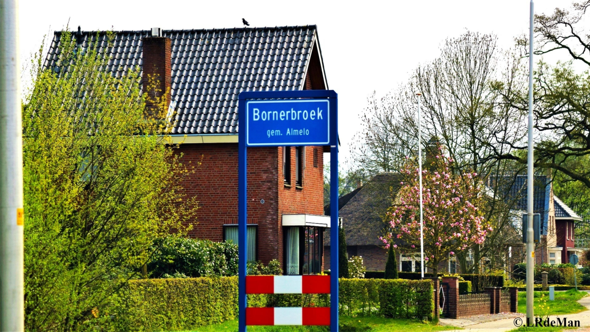 Bornerbroek plaatsnaambord