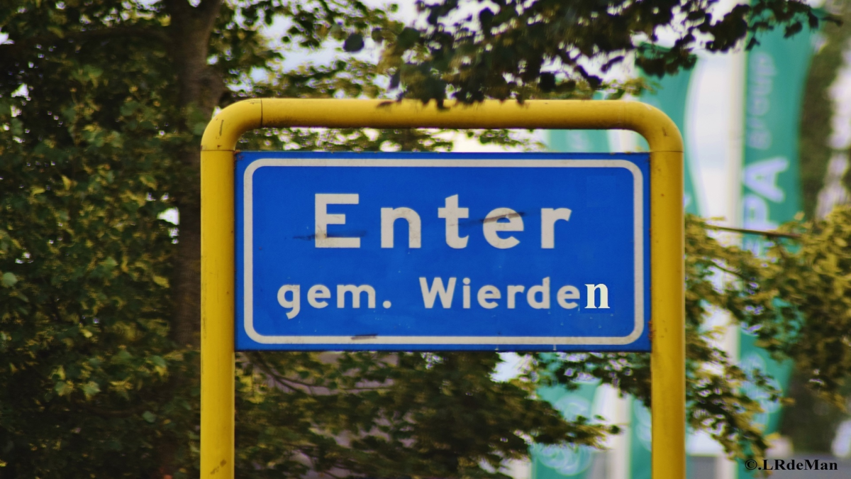 Enter plaatsnaambord