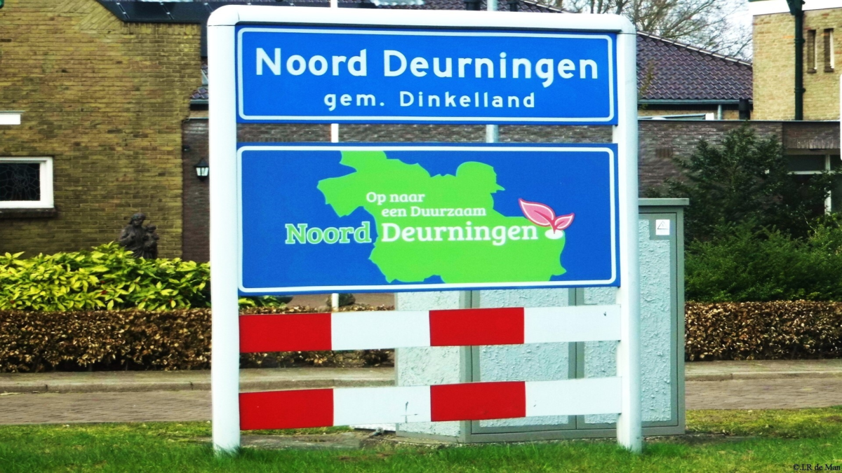 Noord deurningen plaatsnaambord