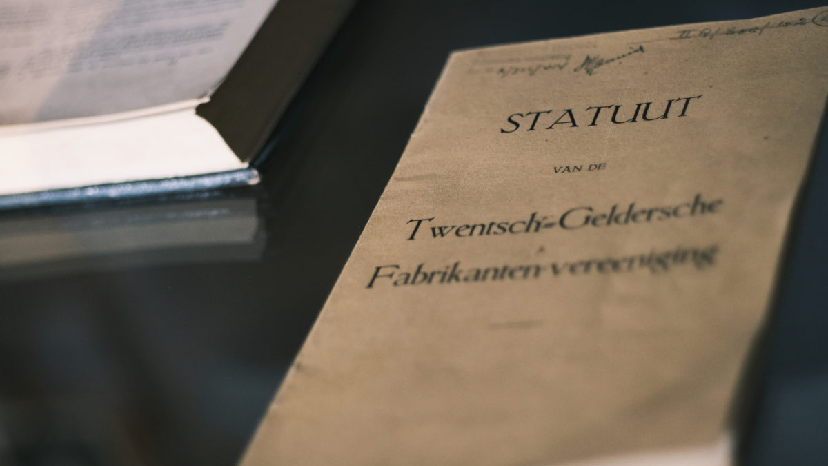 Statuut Vereeniging van Twentsch Gelderscha Fabrikanten Ernst Bergboer