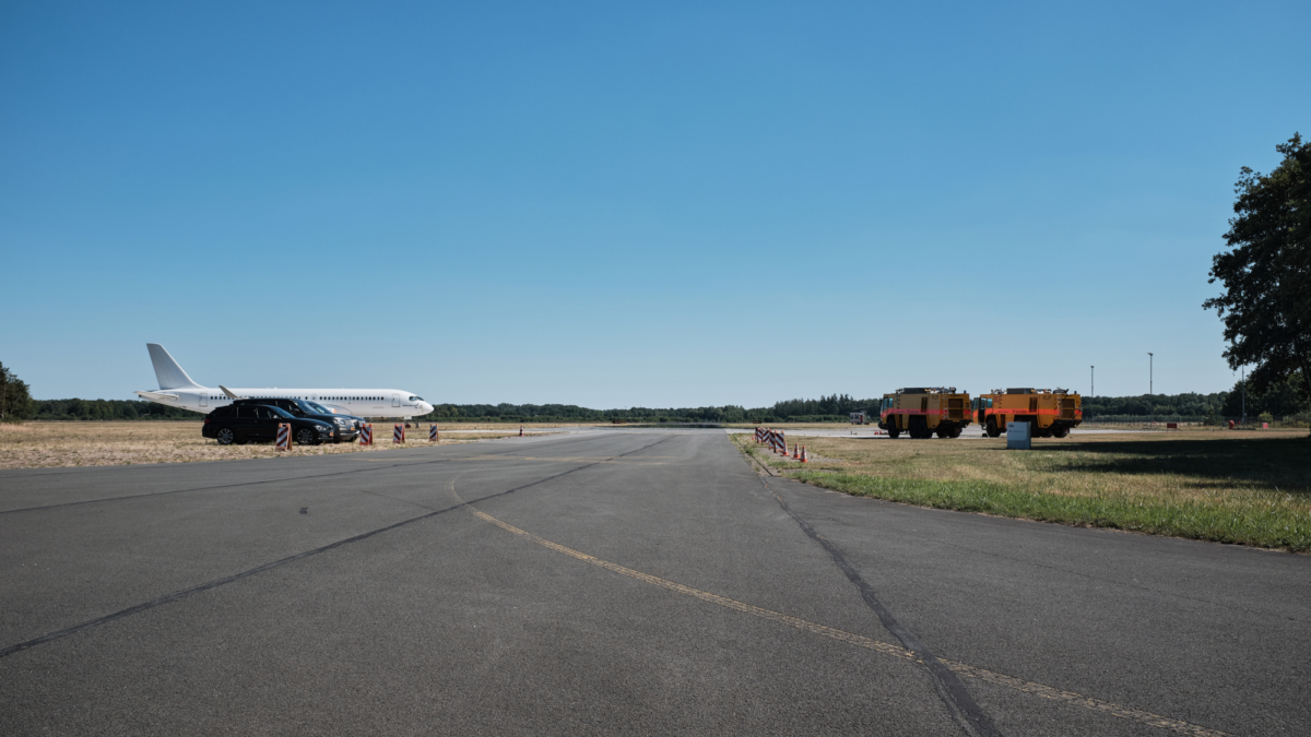 Twente Airport vliegtuig brandweer