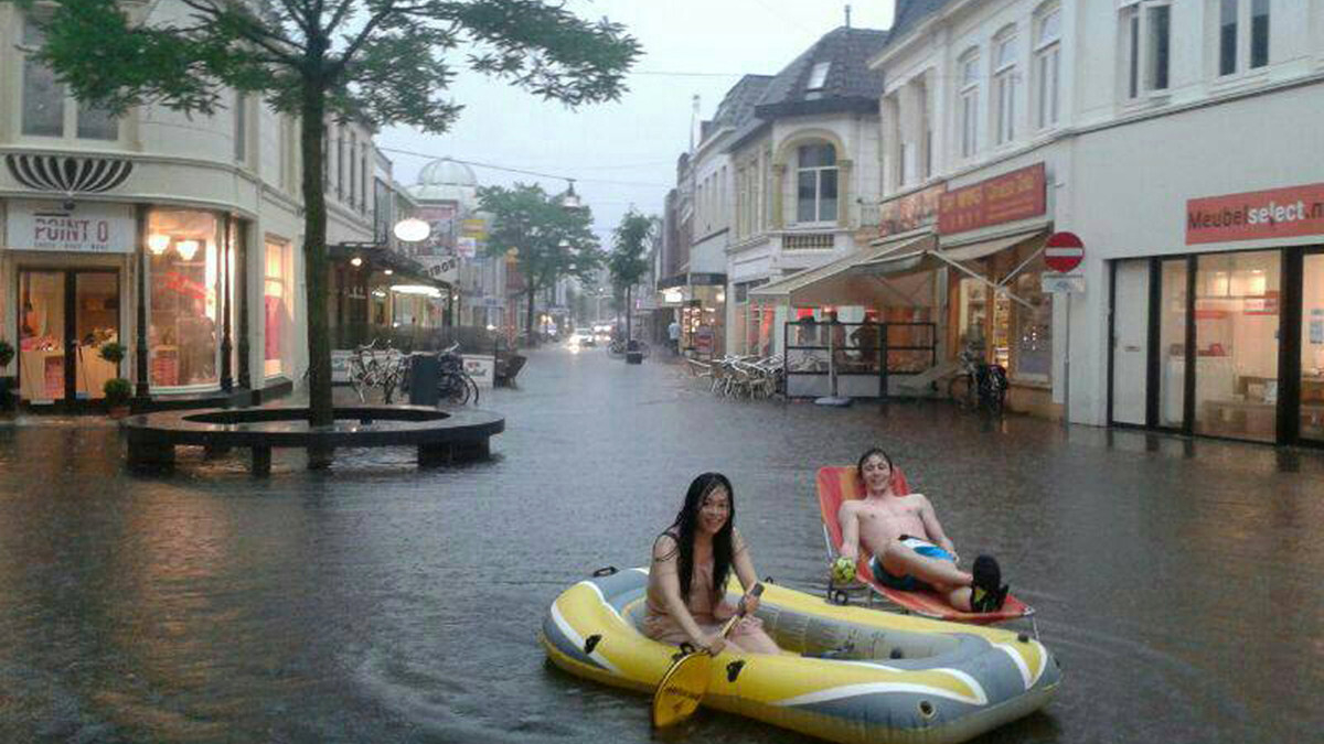 20130620 Wateroverlast Enschede Wateruniversiteit Twente Facebook