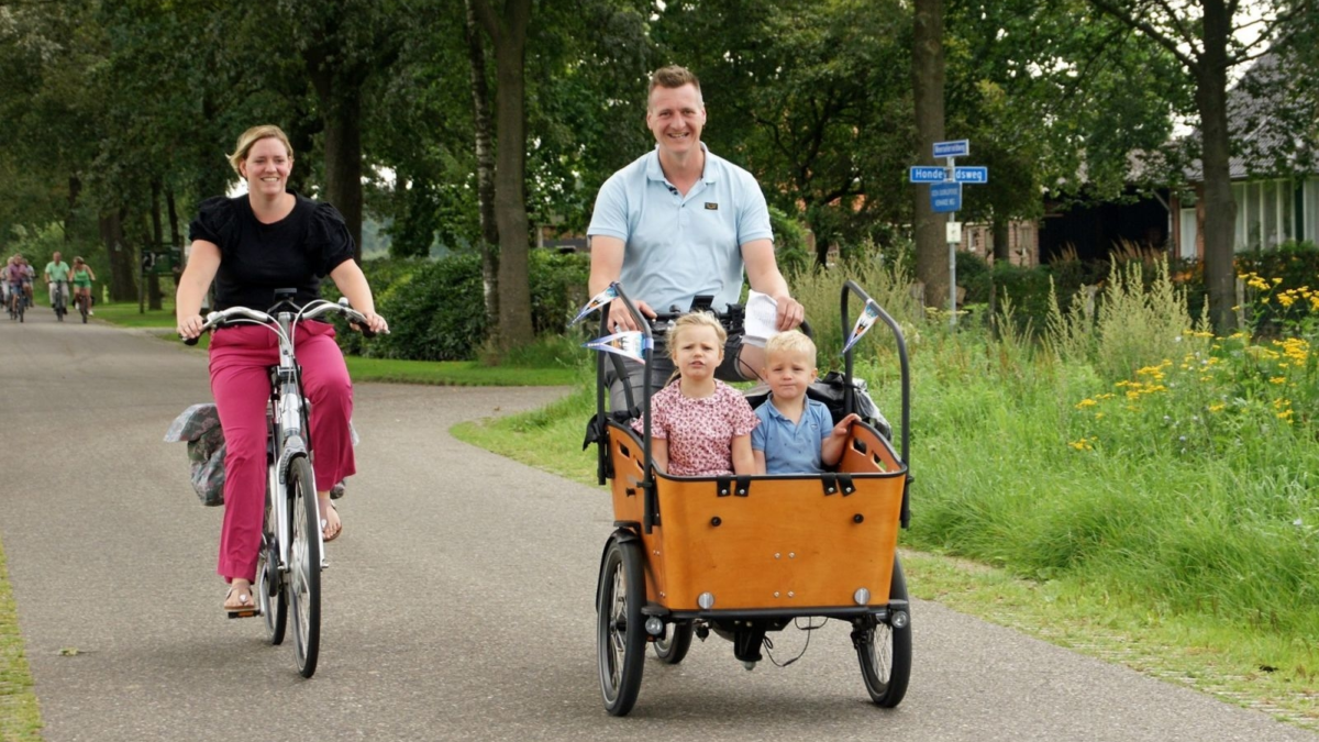 Fietsvierdaagse gezin Euregio Fiets-4-Daagse