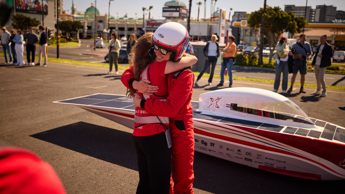 Solar Team Twente finish in Zuid Afrika