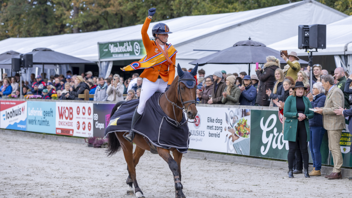 De Nederlands kampioene Janneke Boonzaaijer C Ashley Claus