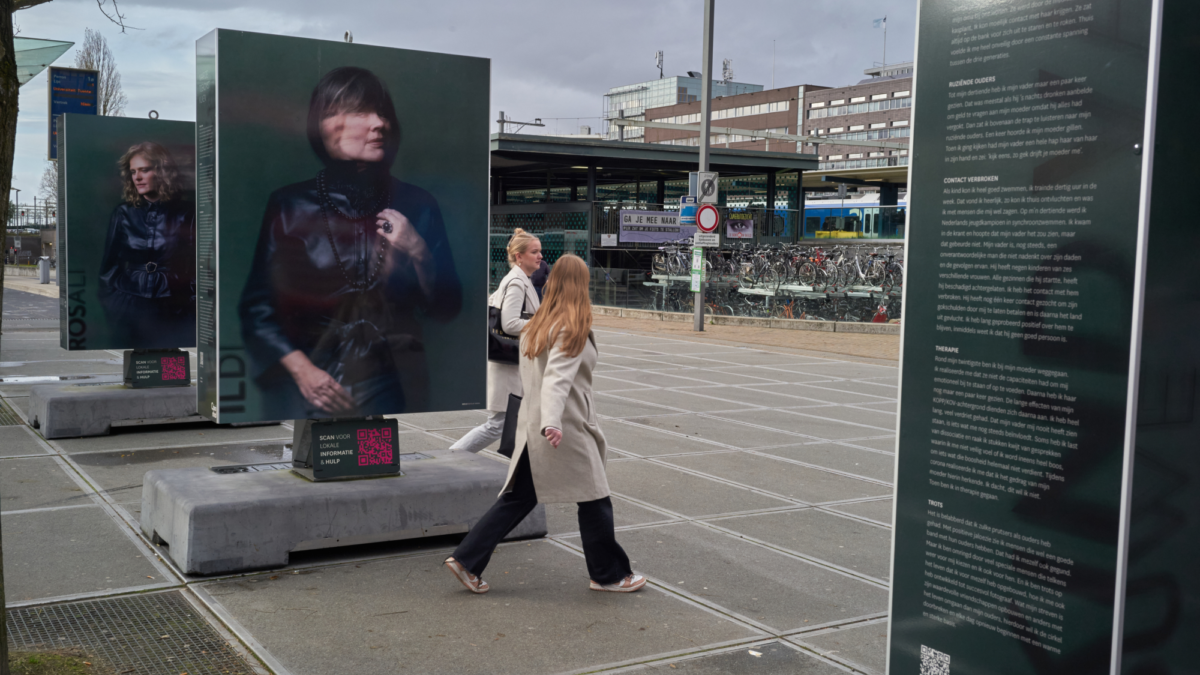 Stationsplein expositie foto