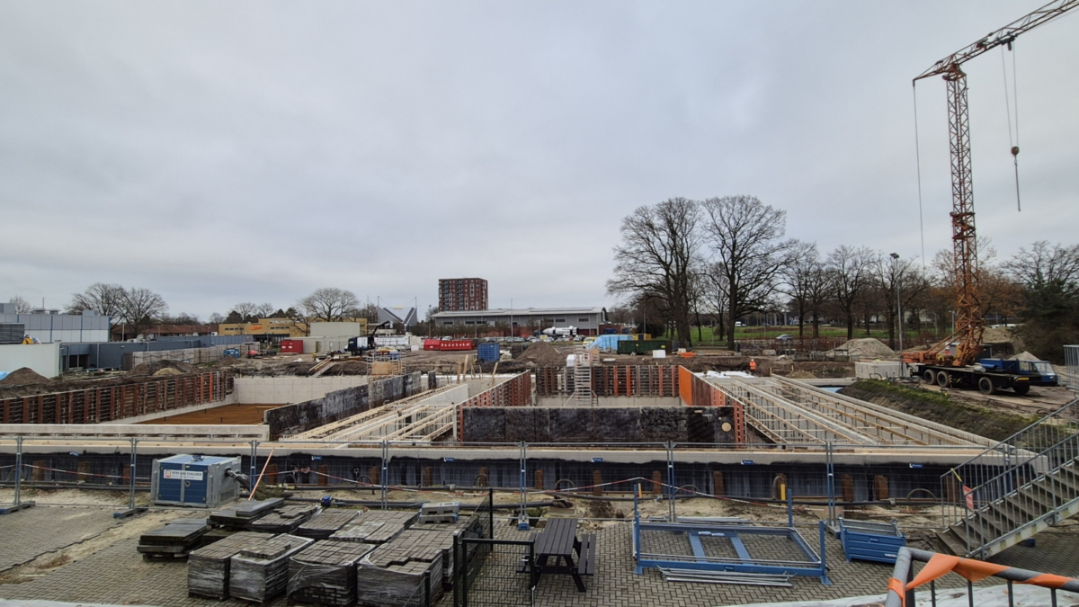 Bouwput nieuwe zwembad Enschede