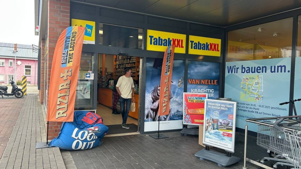 De tabakswinkel in Gronau richt zoch vooral op Nederlandse klanten