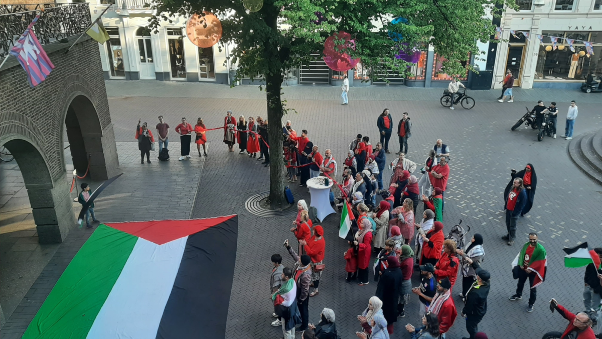 20250602 demonstratie stadhuis Palestina Gaza