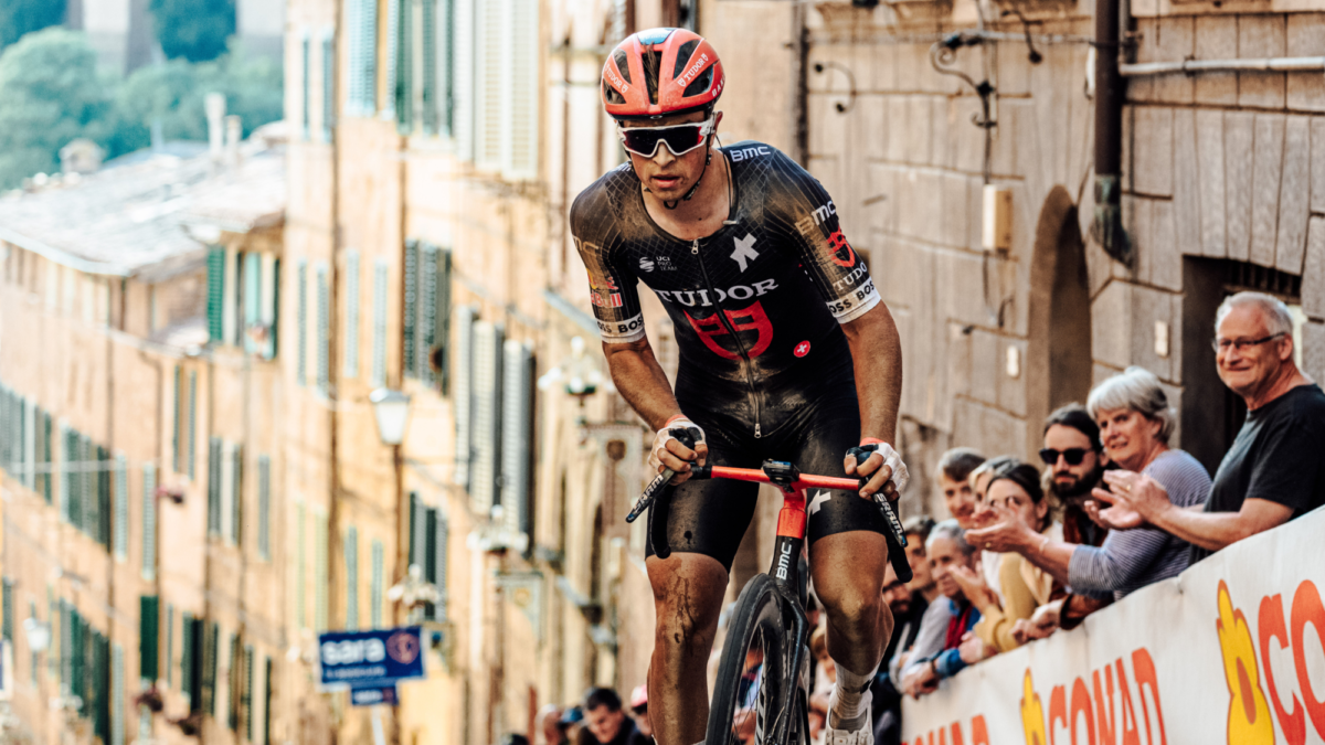 Rick Pluimers tijdens Giro d Italia Tudor Pro Cycling