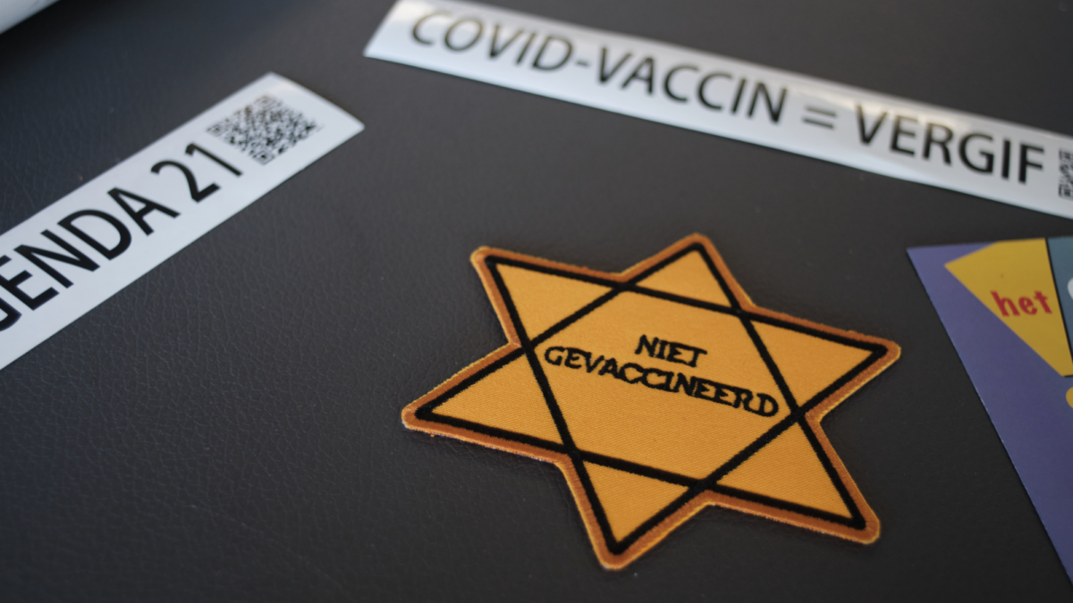 Corona-protest - Jodenster - vaccinatieplicht - complottheorie