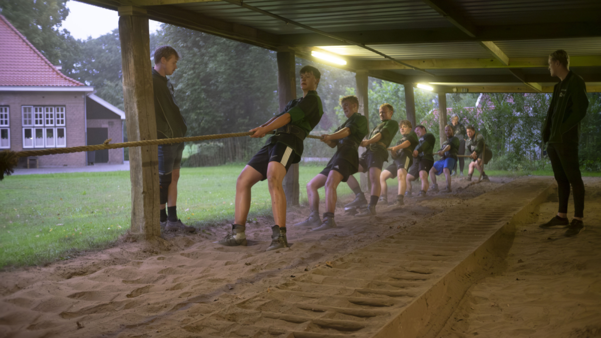 DSF6145 Verbeterd N Rmorskieft touwtrekken