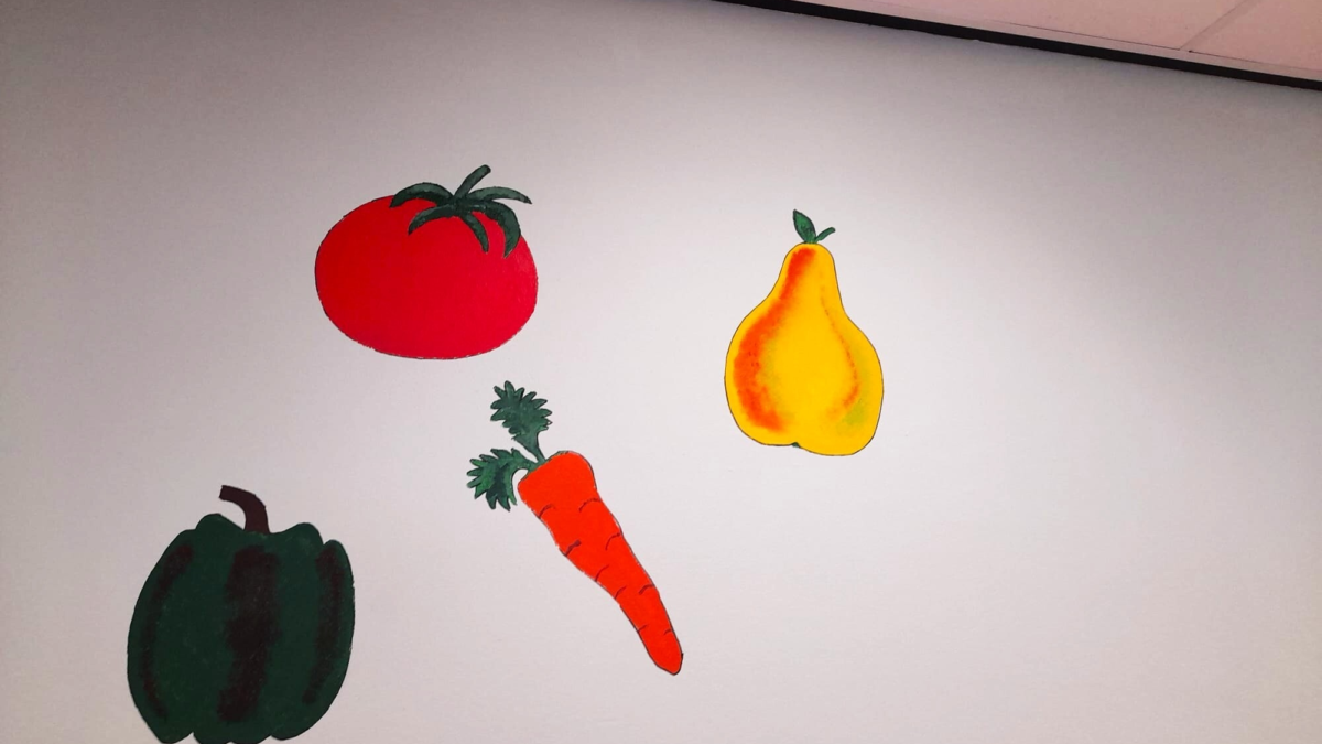 Voedselbank wandschildering