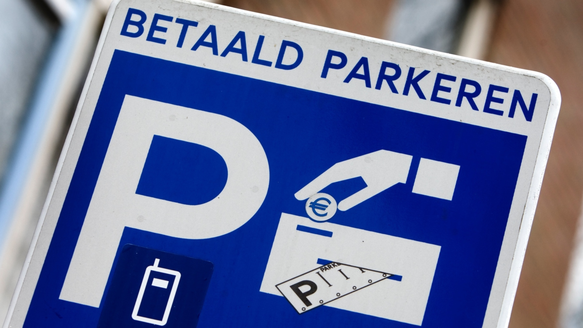Betaald parkeren bord
