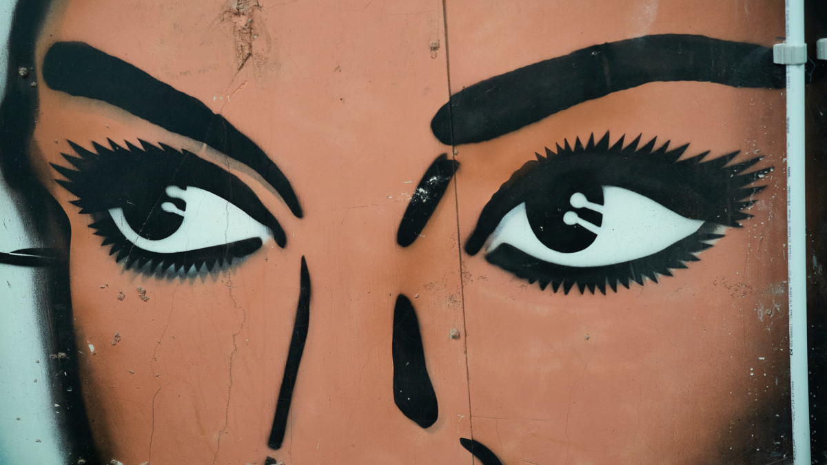 ogen - vrouw - mural - Hugo Kaagman