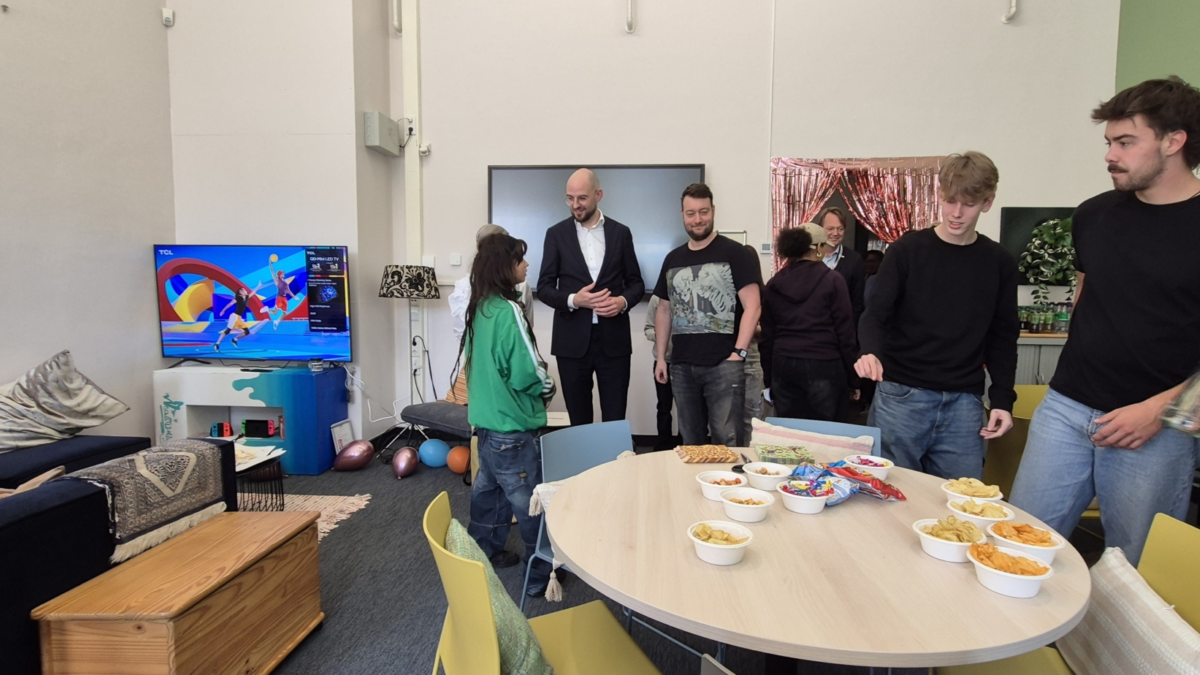 De huiskamer op De Maere in Enschede
