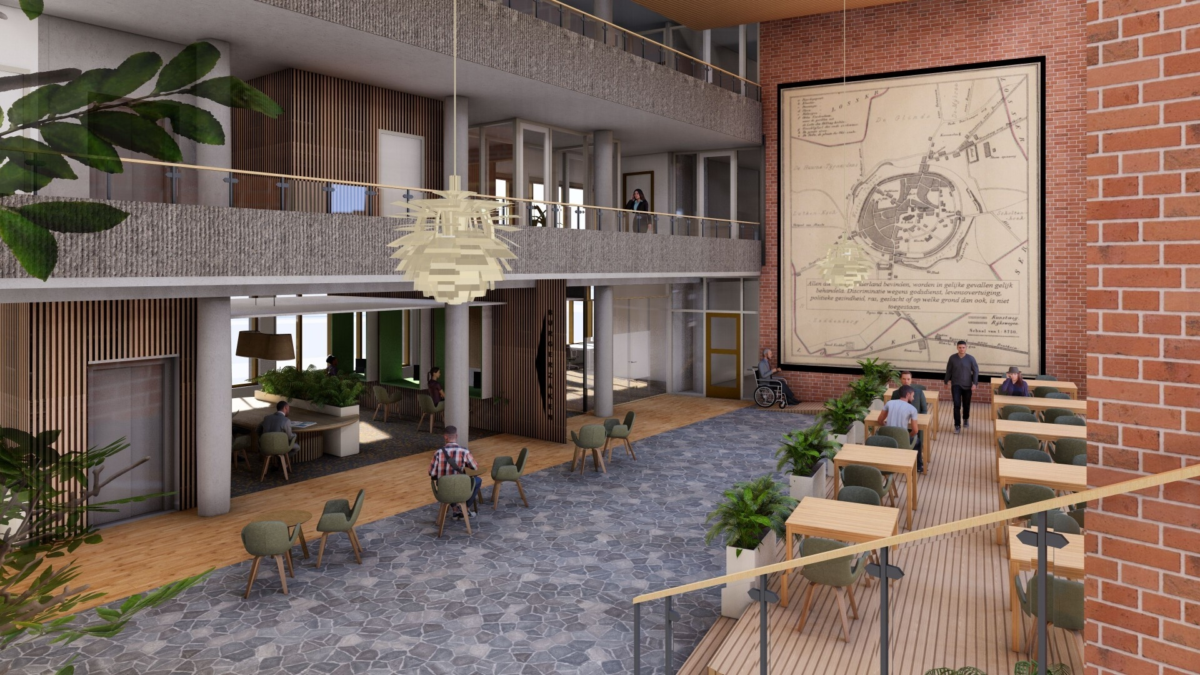 Stadhuis schetsontwerp hal