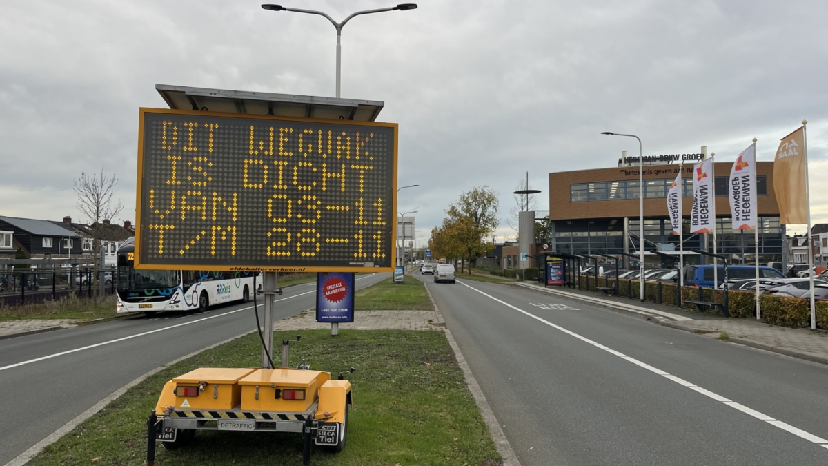 Werkzaamheden burgemeester Raveslootsingel