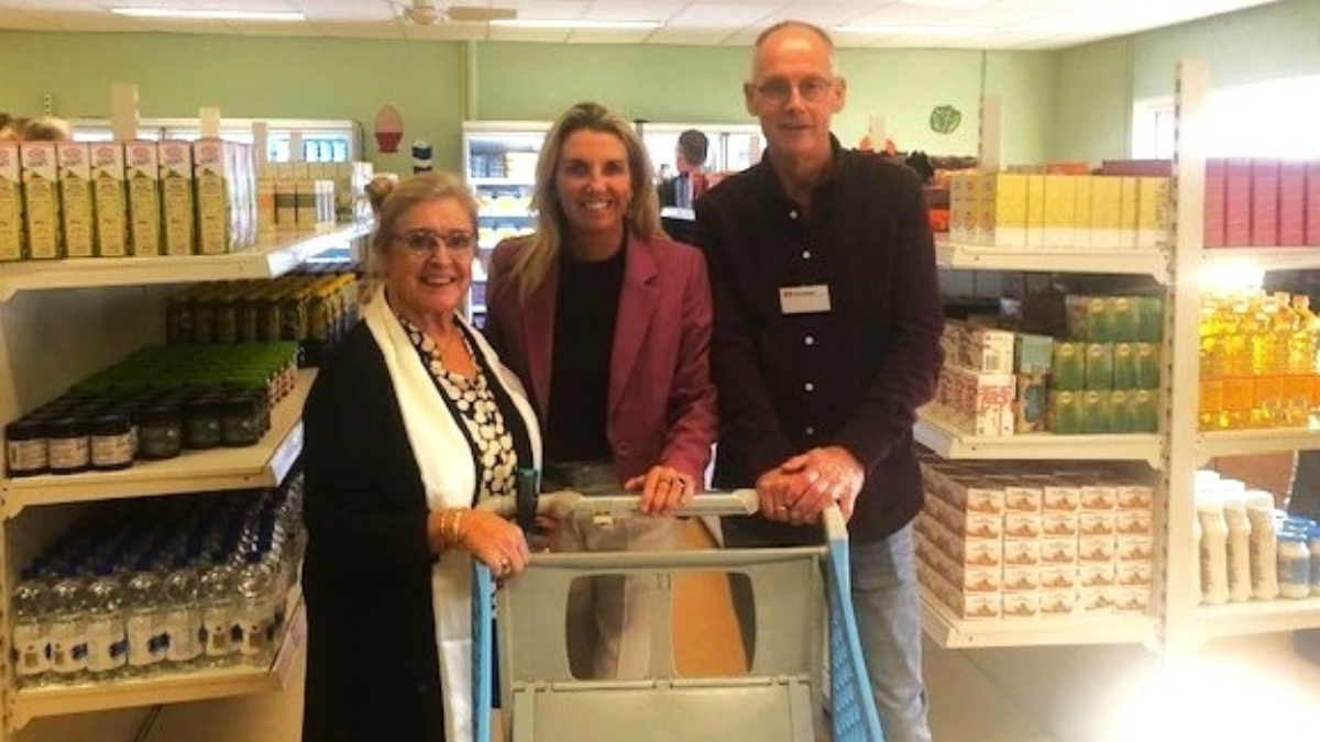 Voedselbank winkel opening