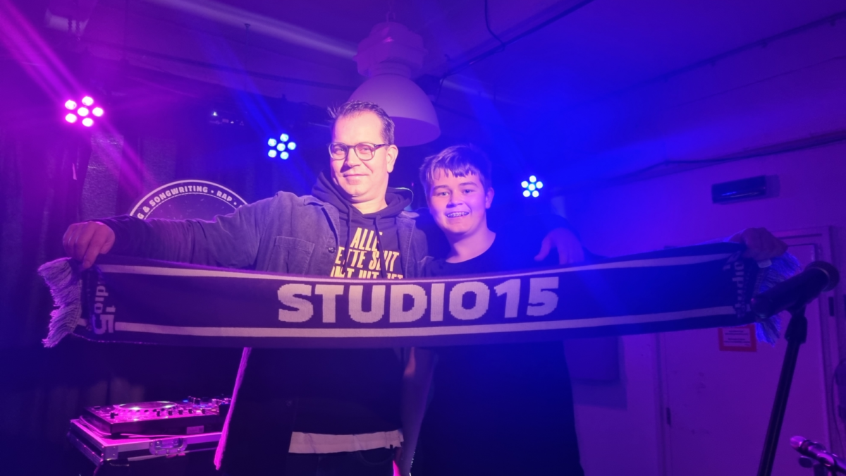 Tymon Sliuzas en Finn Boers tijdens Studio15