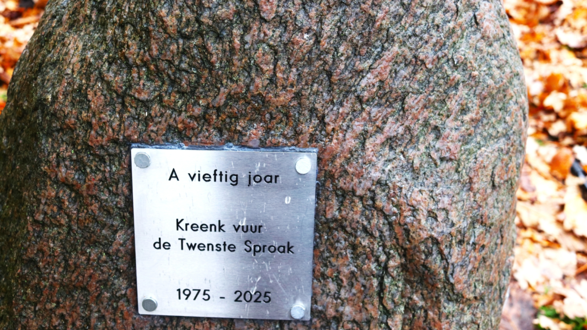 Kreenk steen met plaatje