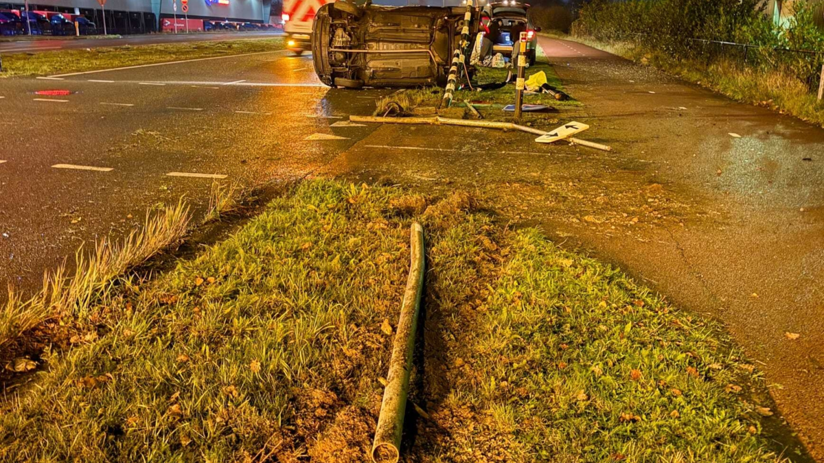 Auke Vleerstraat - ongeval - ravage