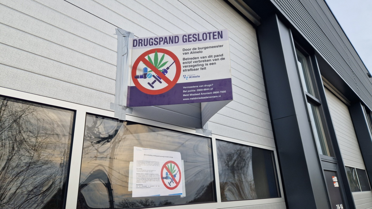 Gesloten drugspand