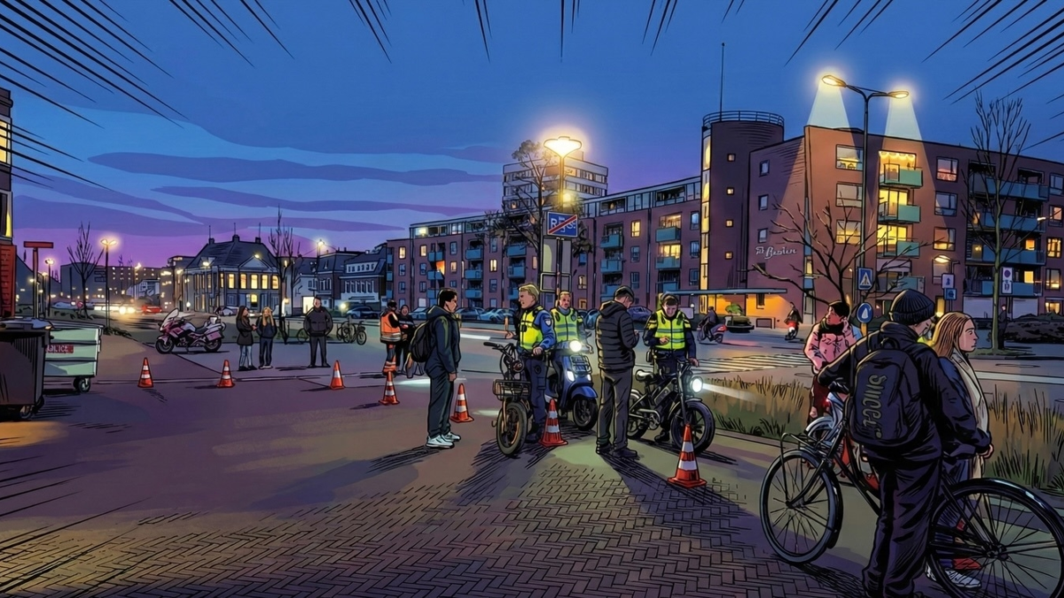 20251216 Fatbike controle enschede politie