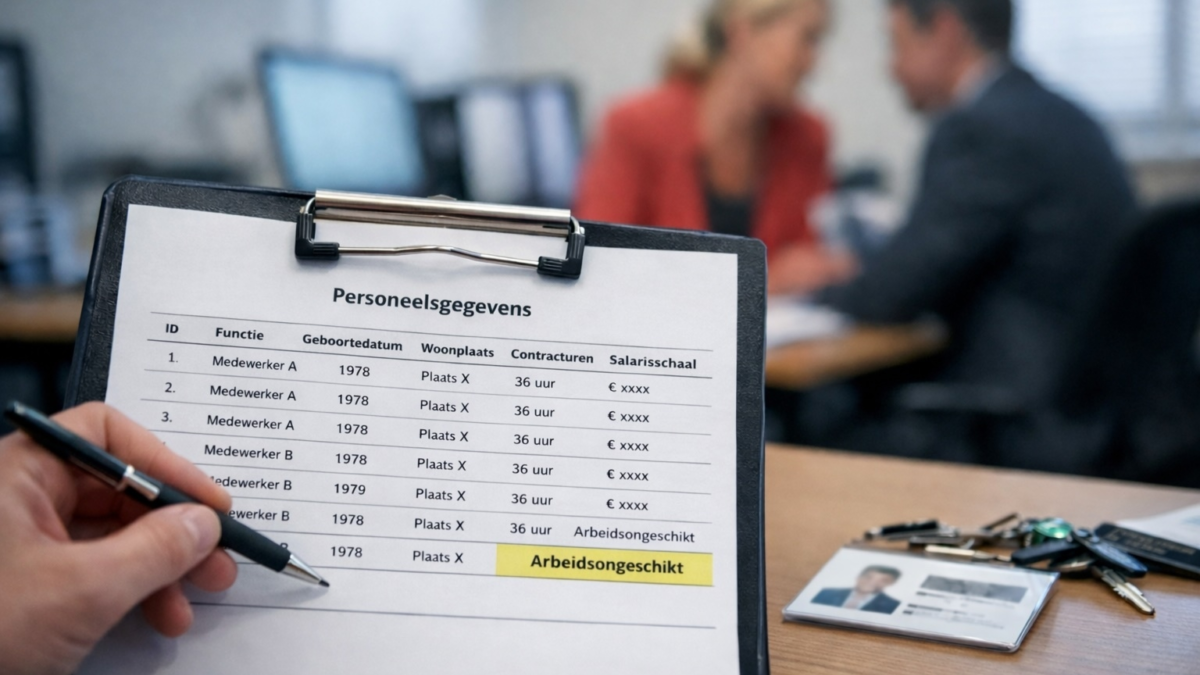 20251229 stockphoto kantoor persoonsgegevens werknemers ai