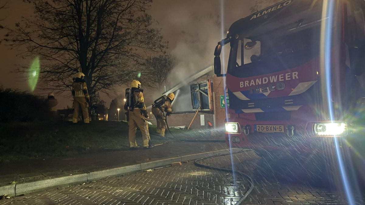 Later op de avond ook brand door vuurwerk