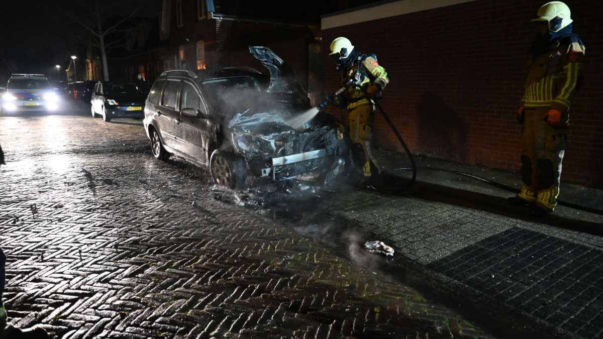 Autobrand Wilheminastraat Almelo