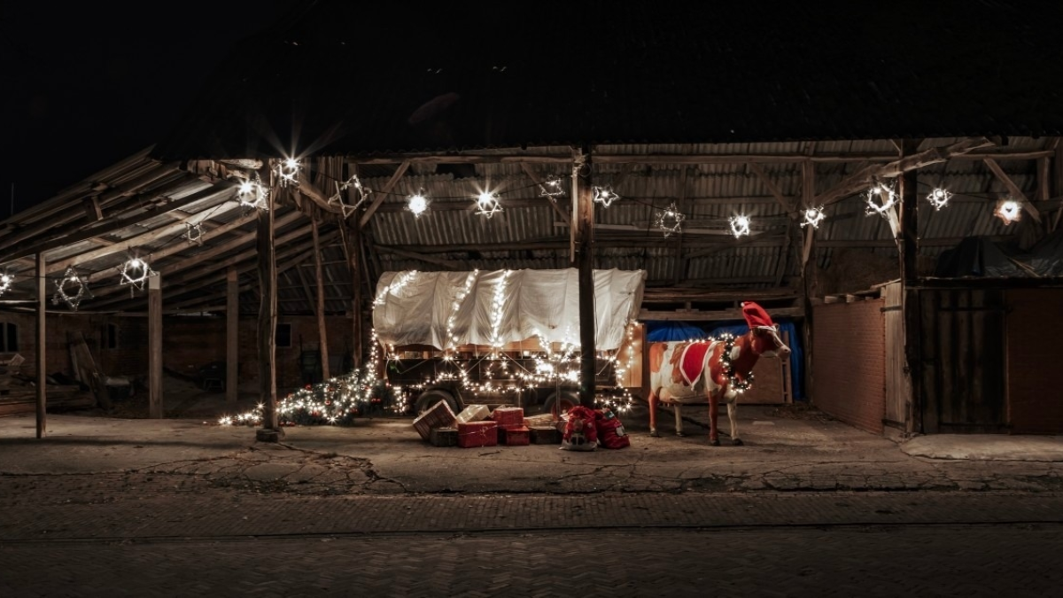 Lichtkunstwerk inwoners