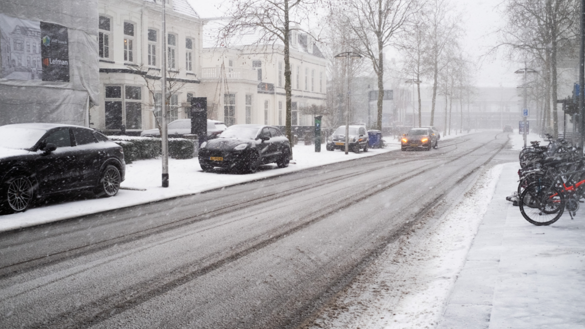 Foto winter binnenstad zz