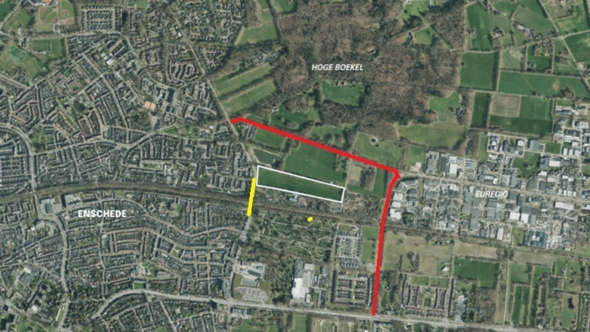 Telgendijk Google Maps ingekleurd