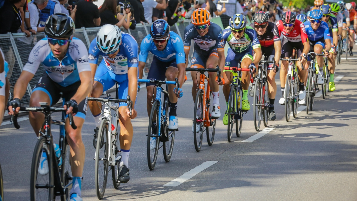 Wielrennen ter illustratie