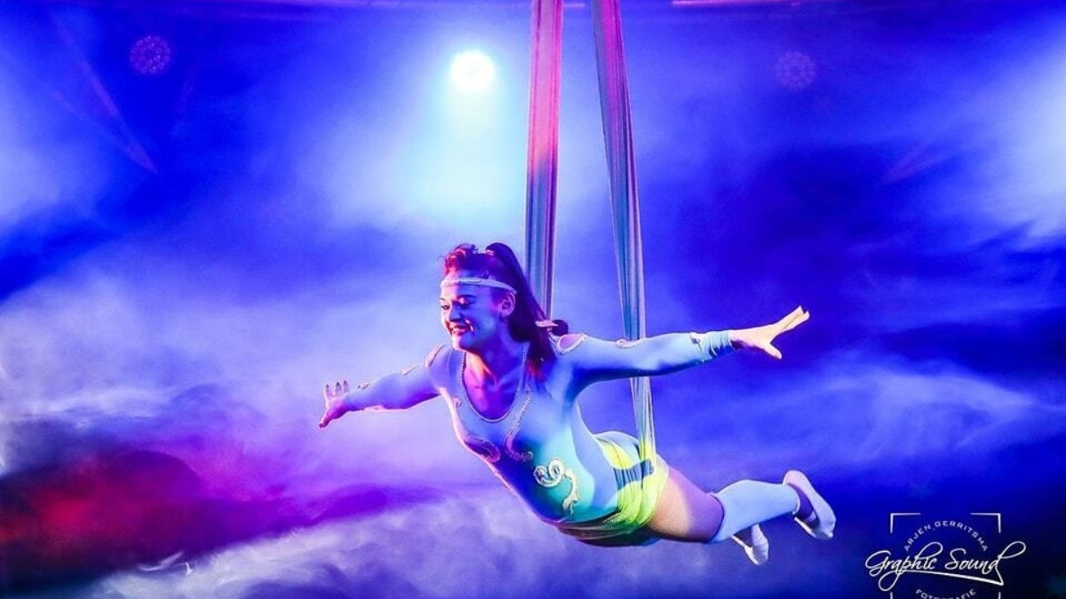 Sprookjesachtige luchtacrobatiek