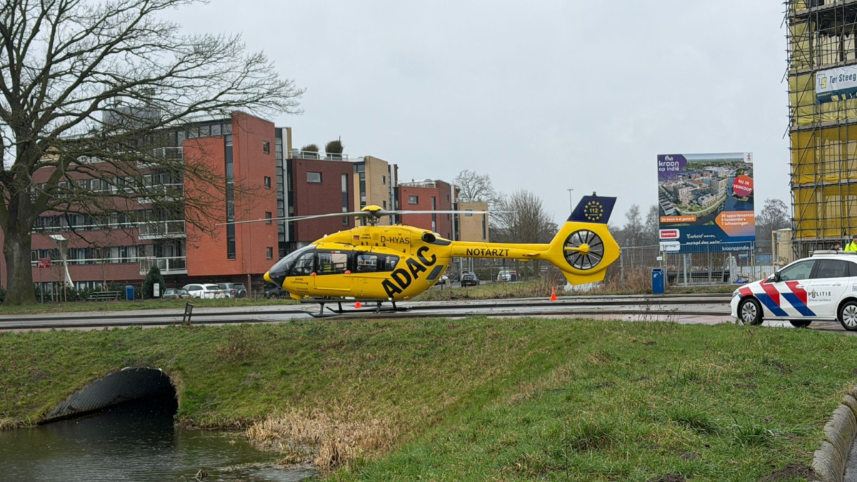 Traumahelikopter Noordzijde Sluiskade Almelo