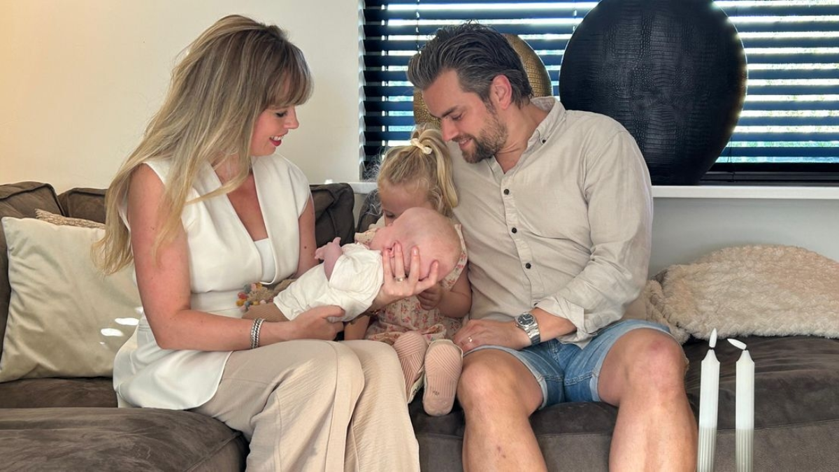 Stef en Brit Kolner uit Albergen met dochter Liz en zoon Sam