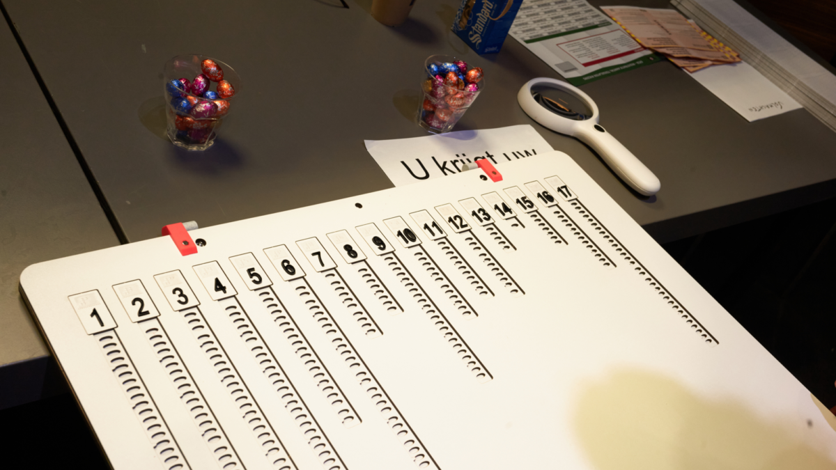 Stembiljet - hulpmiddel - blinden - verkiezingen - stemmen