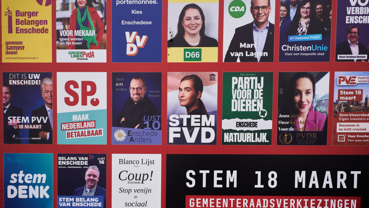 Verkiezingsposter - verkiezingen