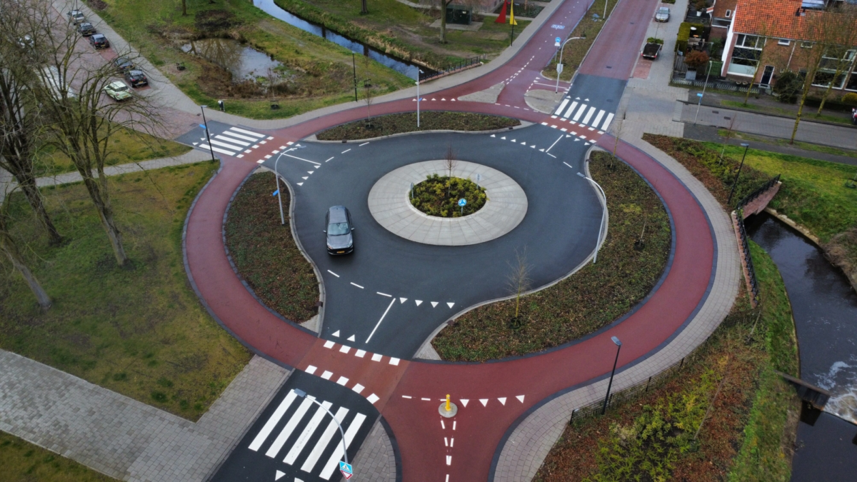 Bankastraat drone foto 1twente