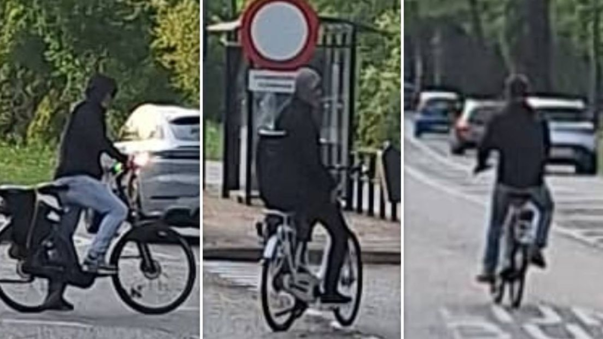 Vluchtende fietsers