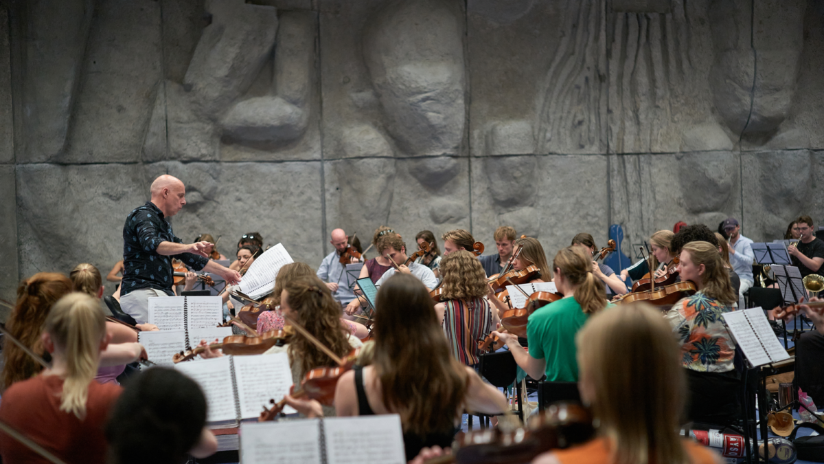 VU-orkest - orkest - symfonie-orkest - Arjan Tien - dirigent - repetitie