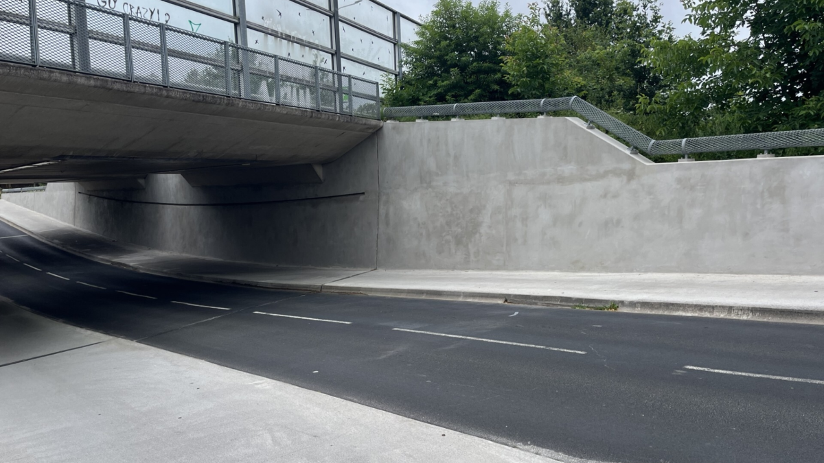 Nijreestunnel betonwand