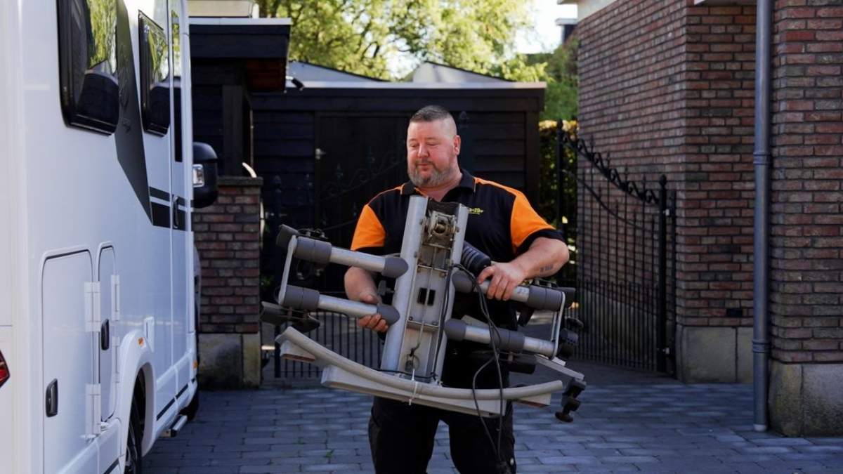 Een fietsenrek levert best wat op voor Jurgen