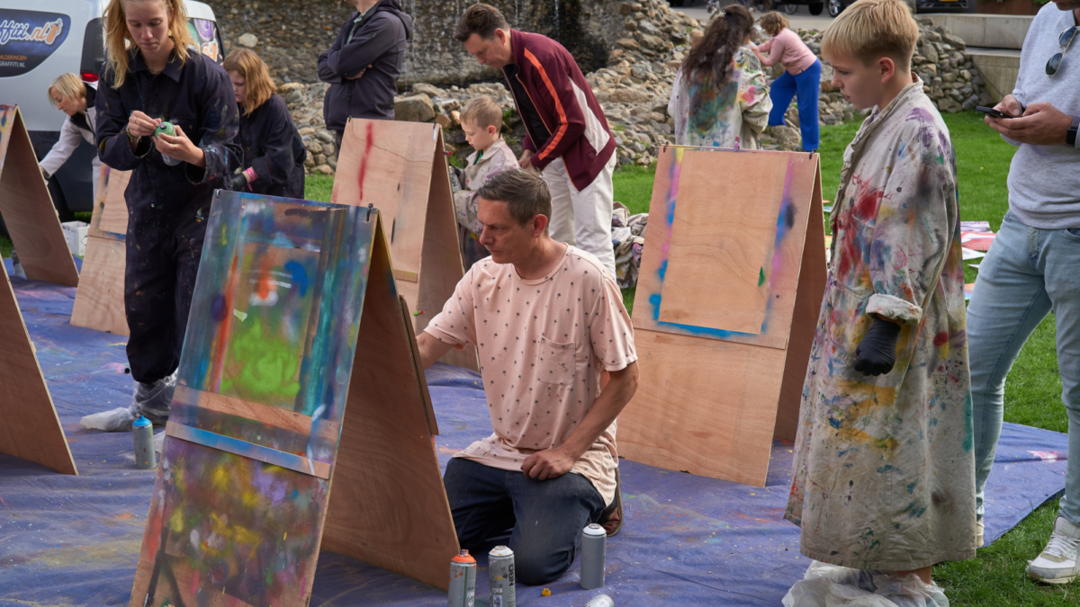 Red Roots Festival - graffiti - kinderen - jongen - vader