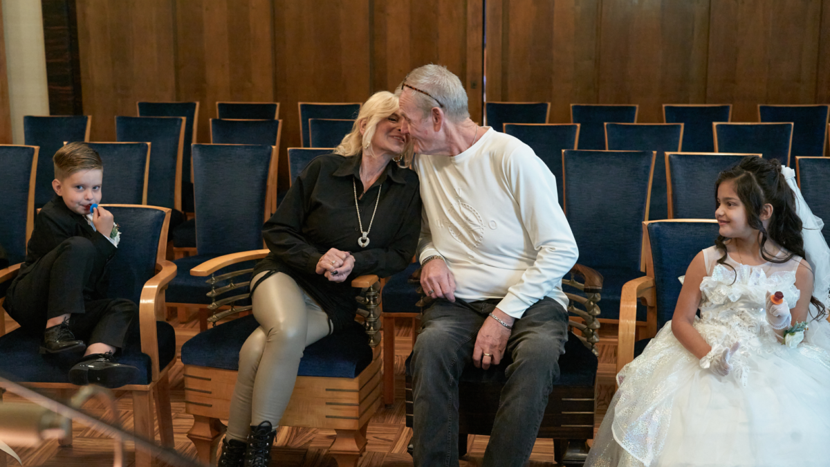 Frits Noordman - Annemarie Noordman - kus - bruid - bruidegom - huwelijk