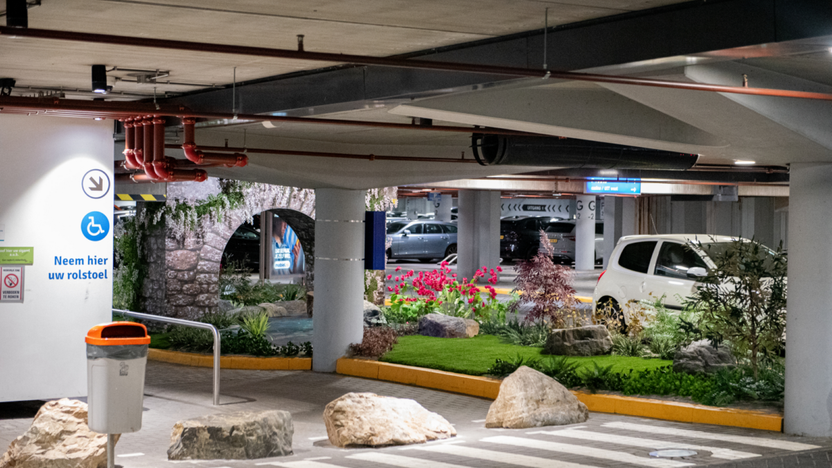 Parkeergarage van heekplein groen stukje oase tijdloos groen 05