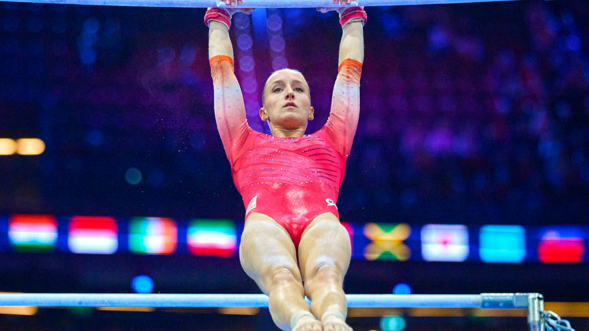 Sanne Wevers, WK Turnen competing in the at Rotterdam Ahoy on October 19, 2026 in Rotterdam